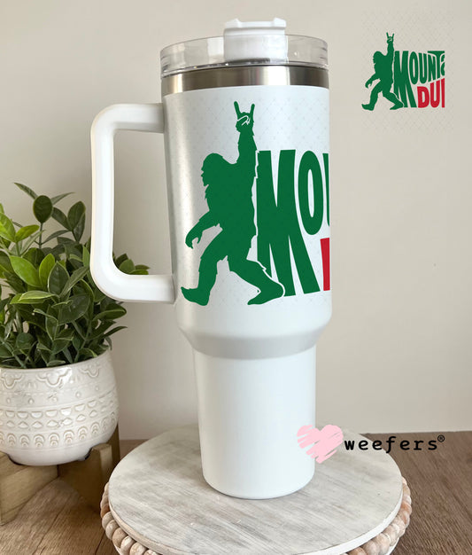 Mountain Dude UV DTF Decal 40oz Tumbler Decal Weefers