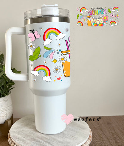 All Booked for Summer UV DTF Cup Wrap - Weefers Exclusive Wrap 40oz Tumbler Wrap Weefers