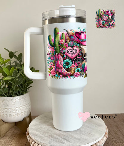 Just a Small Town Girl UV DTF Decal 40oz Tumbler Decal Weefers