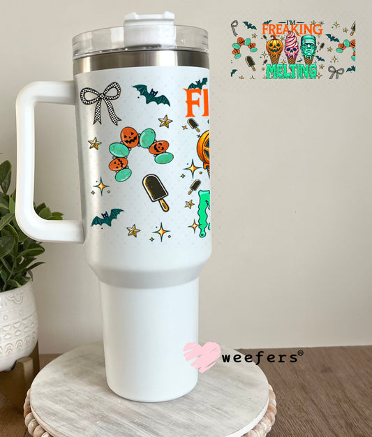 I'm Freaking Melting Halloween UV DTF Cup Wrap - Weefers Exclusive 40oz Tumbler Wrap Weefers