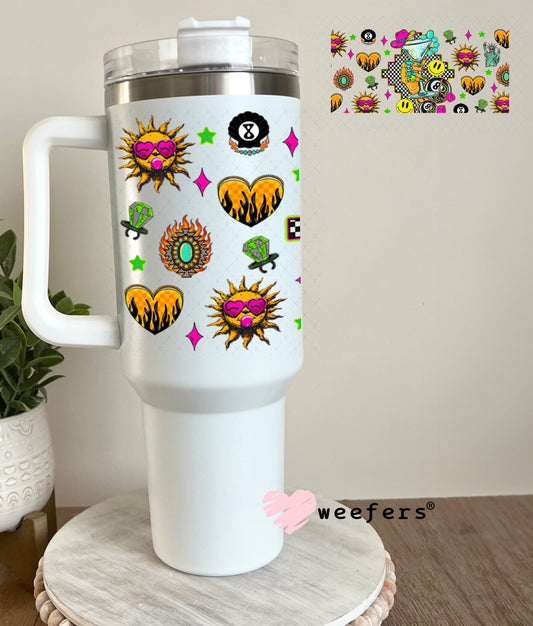 Cowgirl Martini UV DTF Cup Wrap - Weefers Exclusive 40oz Tumbler Wrap Weefers