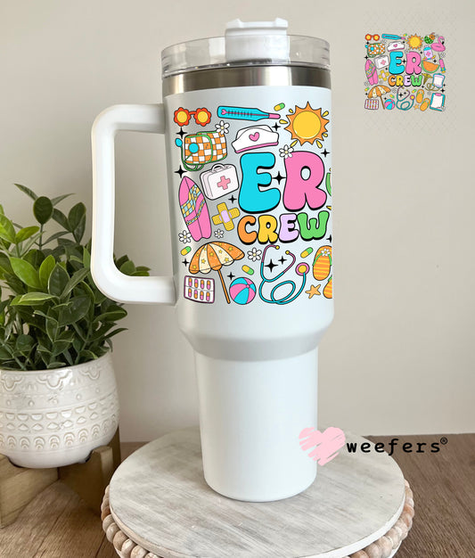 ER Crew UV DTF Decal 40oz Tumbler Decal Weefers