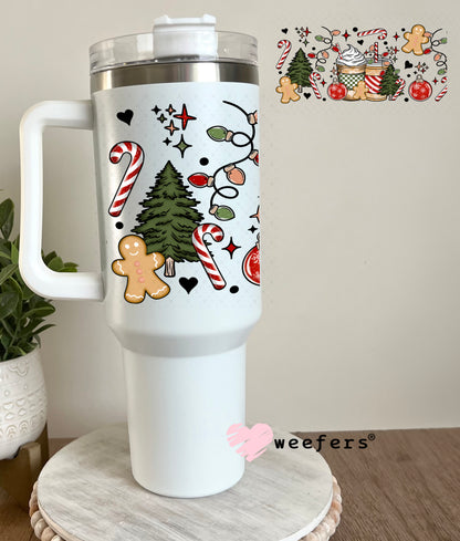 Christmas Coffee Favorite Things Cheer UV DTF Cup Wrap 40oz Tumbler Cup Wrap Weefers