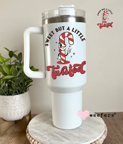 Sweet But Twisted Christmas UV DTF Decal 40oz Tumbler Decal Weefers