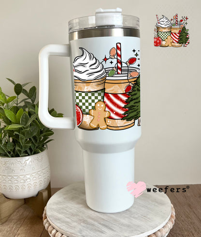 Christmas Coffee Favorite Things Cheer UV DTF Cup Wrap 40oz Tumbler Cup Wrap Weefers