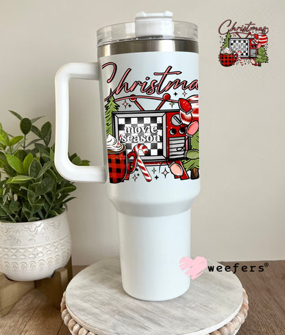Christmas Movie Season UV DTF Decal 40oz Tumbler Decal Weefers