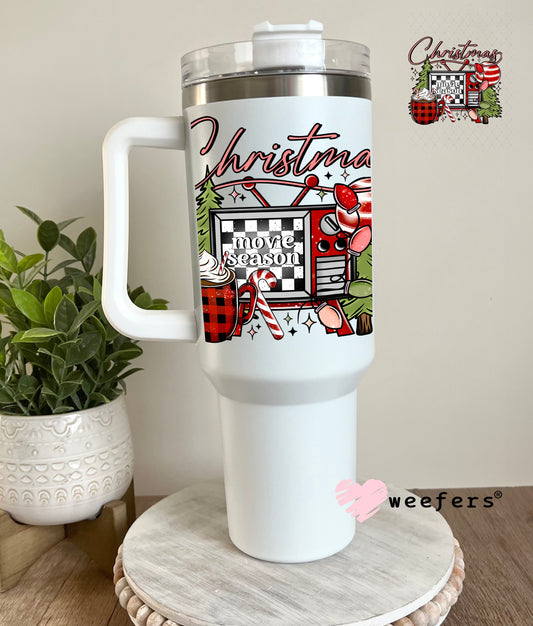 Christmas Movie Season UV DTF Decal 40oz Tumbler Decal Weefers