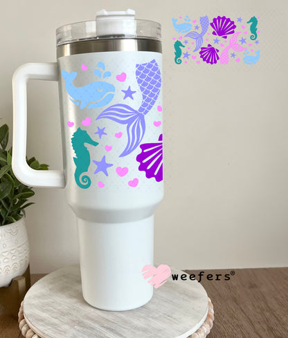 Mermaid Dreams UV DTF Cup Wrap 40oz Tumbler Cup Wrap Weefers