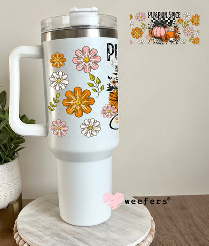 Pumpkin Spice Coffee Club UV DTF Christmas Cup Wrap - Weefers Exclusive 40oz Tumbler Wrap Weefers