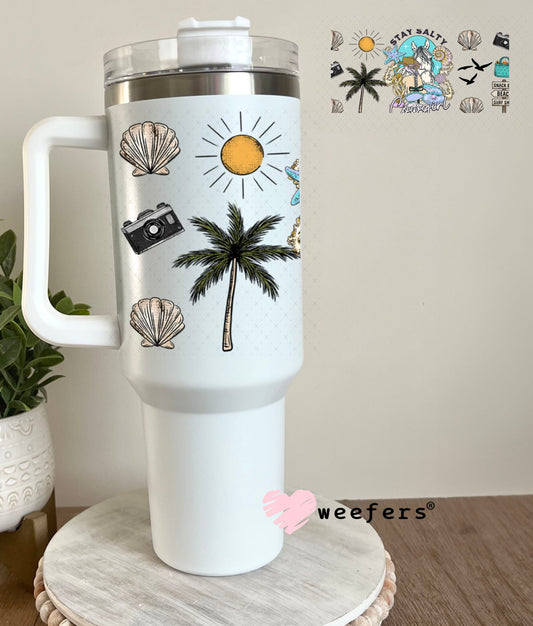 Stay Salty Cowgirl UV DTF Cup Wrap - Weefers Exclusive 40oz Tumbler Wrap Weefers