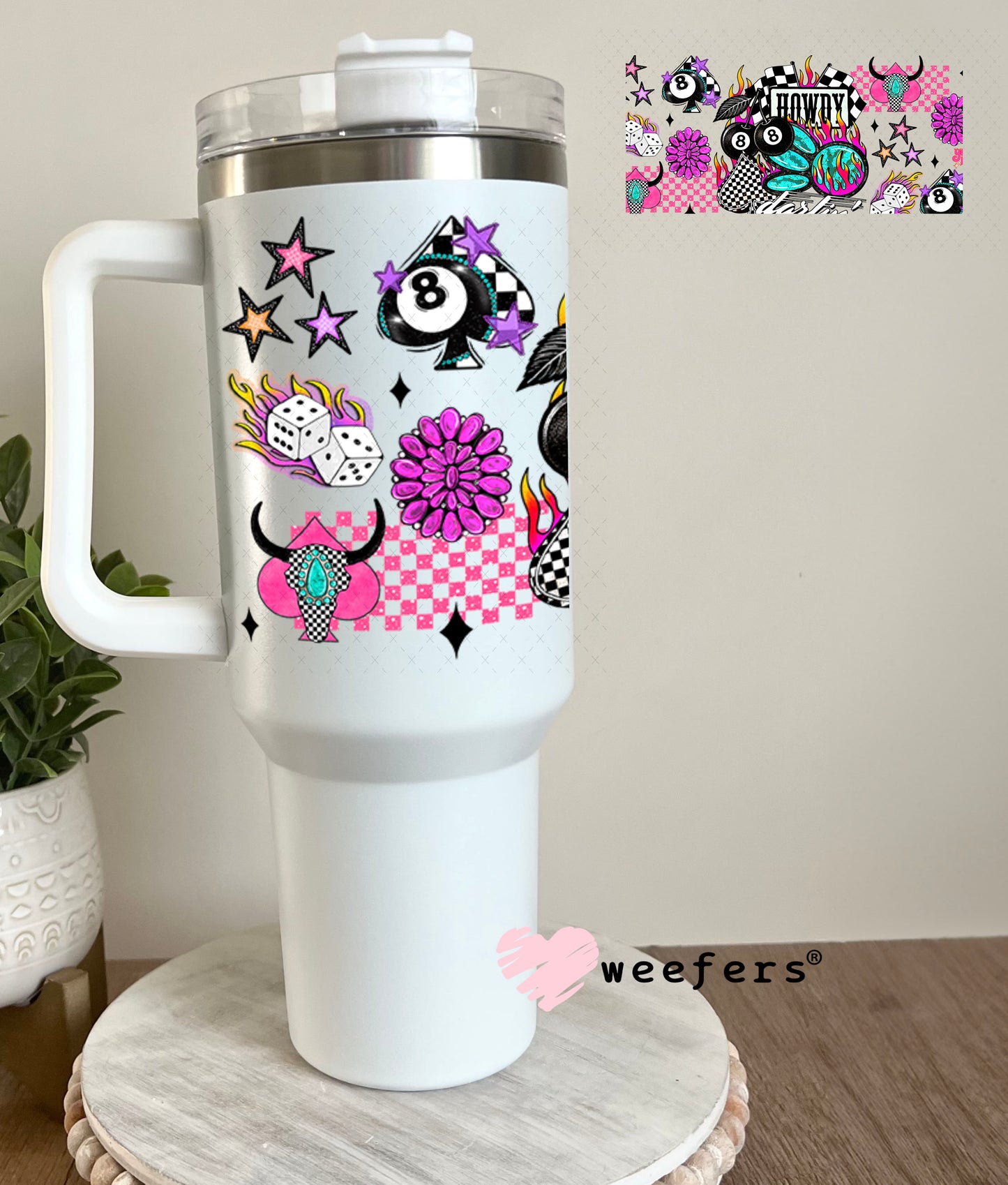 Howdy Darlin UV DTF Cup Wrap - Weefers® Exclusive 40oz Tumbler Wrap Weefers