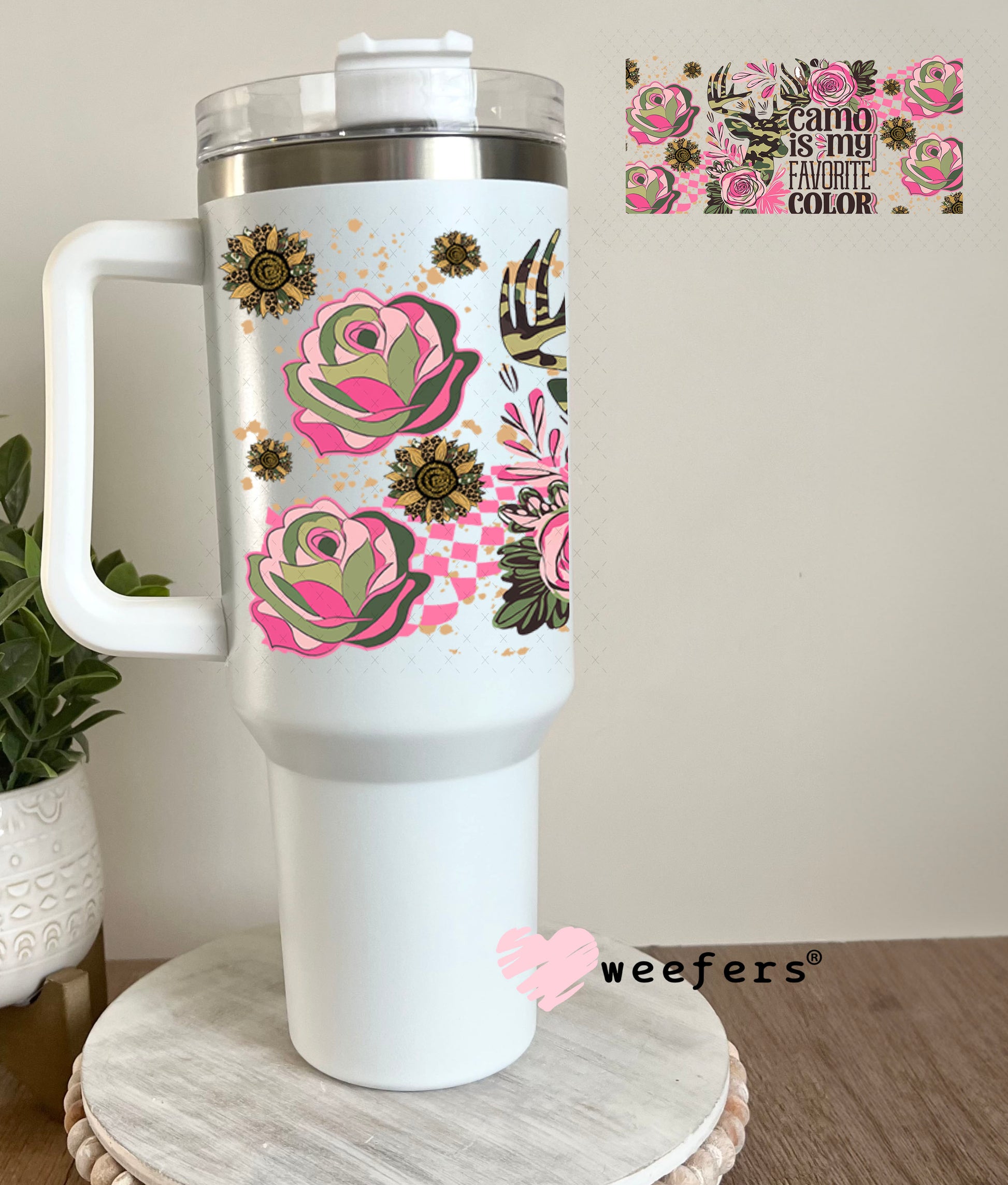 Camo is My Favorite Color UV DTF Cup Wrap - Weefers® Exclusive 40oz Tumbler Wrap Weefers