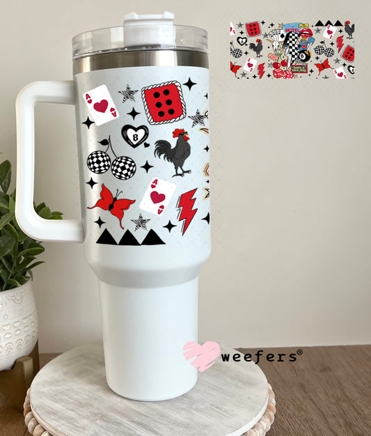 Cowgirl Motel UV DTF Cup Wrap - Weefers Exclusive 40oz Tumbler Wrap Weefers
