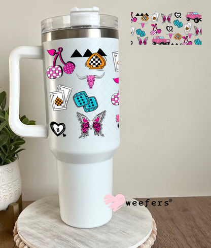 Howdy Bronco Sidekick UV DTF Cup Wrap - Weefers Exclusive 40oz Tumbler Wrap Weefers