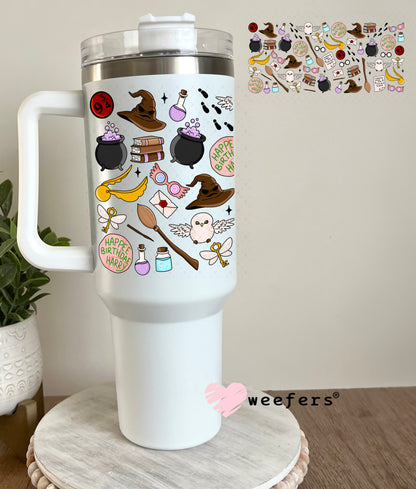 Wizards favorite Things UV DTF Cup Wrap 40oz Tumbler Cup Wrap Weefers