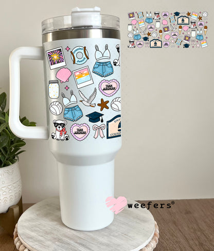 Cousins Favorite Things UV DTF Cup Wrap 40oz Tumbler Cup Wrap Weefers