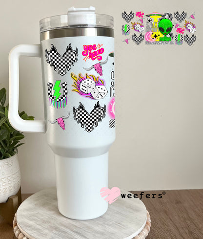 Space Cowboy UV DTF Cup Wrap - Weefers Exclusive 40oz Tumbler Cup Wrap Weefers