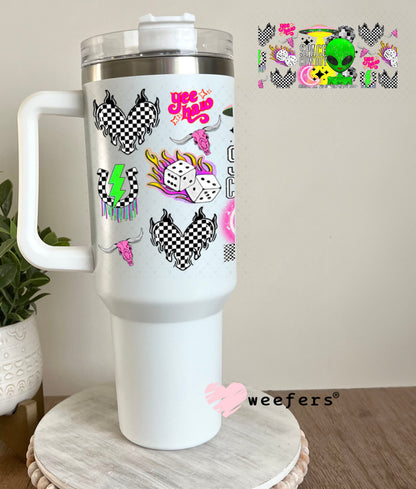 Space Cowboy UV DTF Cup Wrap - Weefers Exclusive 40oz Tumbler Wrap Weefers