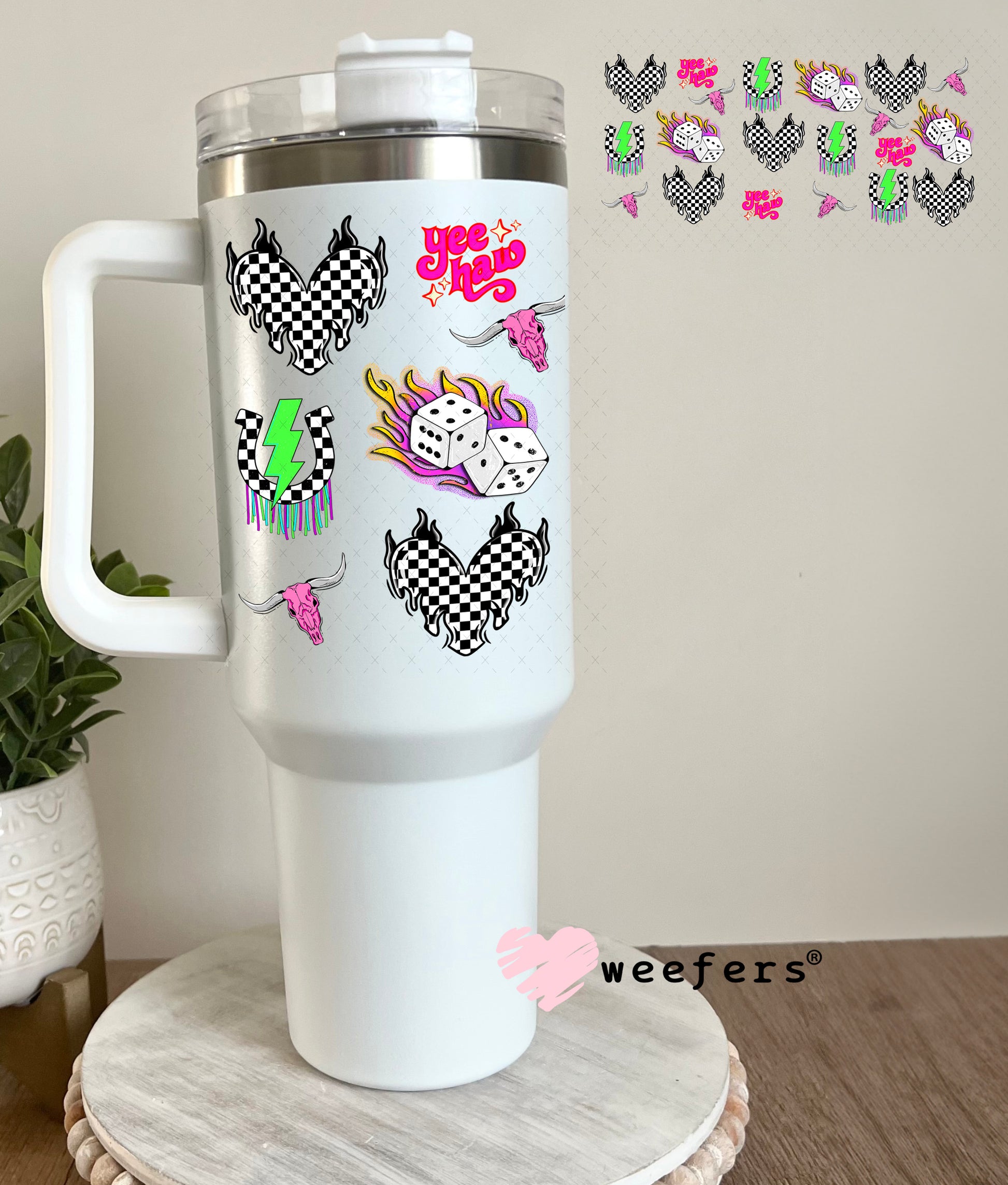 Space Cowboy Sidekick UV DTF Cup Wrap- Weefers Exclusive 40oz Tumbler Cup Wrap Weefers