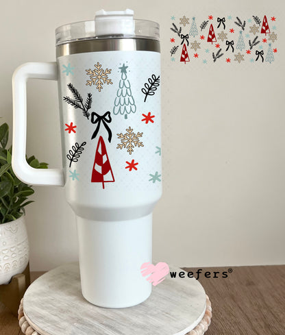 Deck the halls and Not Your Family Sidekick UV DTF Cup Wrap - Weefers Exclusive 40oz Tumbler Cup Wrap Weefers