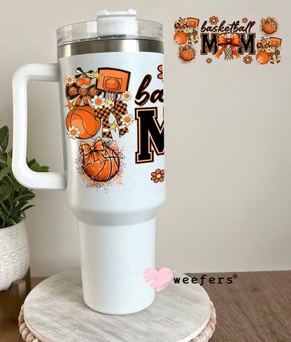 Basketball Mom UV DTF Cup Wrap - Weefers Exclusive 40oz Tumbler Cup Wrap Weefers