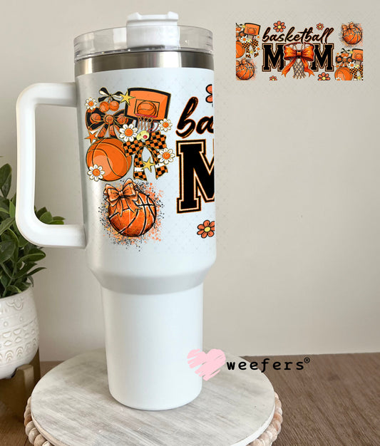 Basketball Mom UV DTF Cup Wrap - Weefers® Exclusive 40oz Tumbler Wrap Weefers