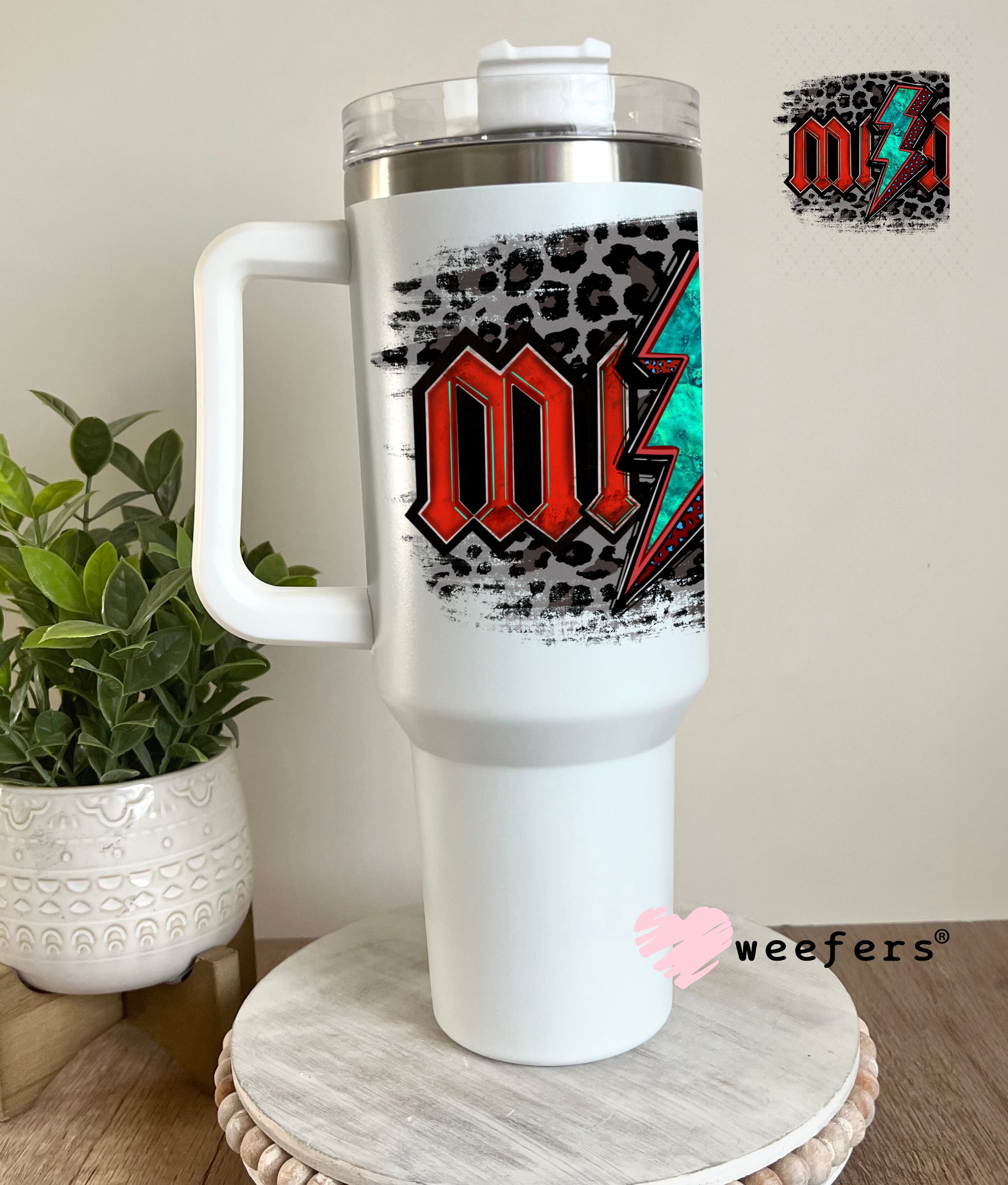 Mimi Western UV DTF Decal 40oz Tumbler Decal Weefers