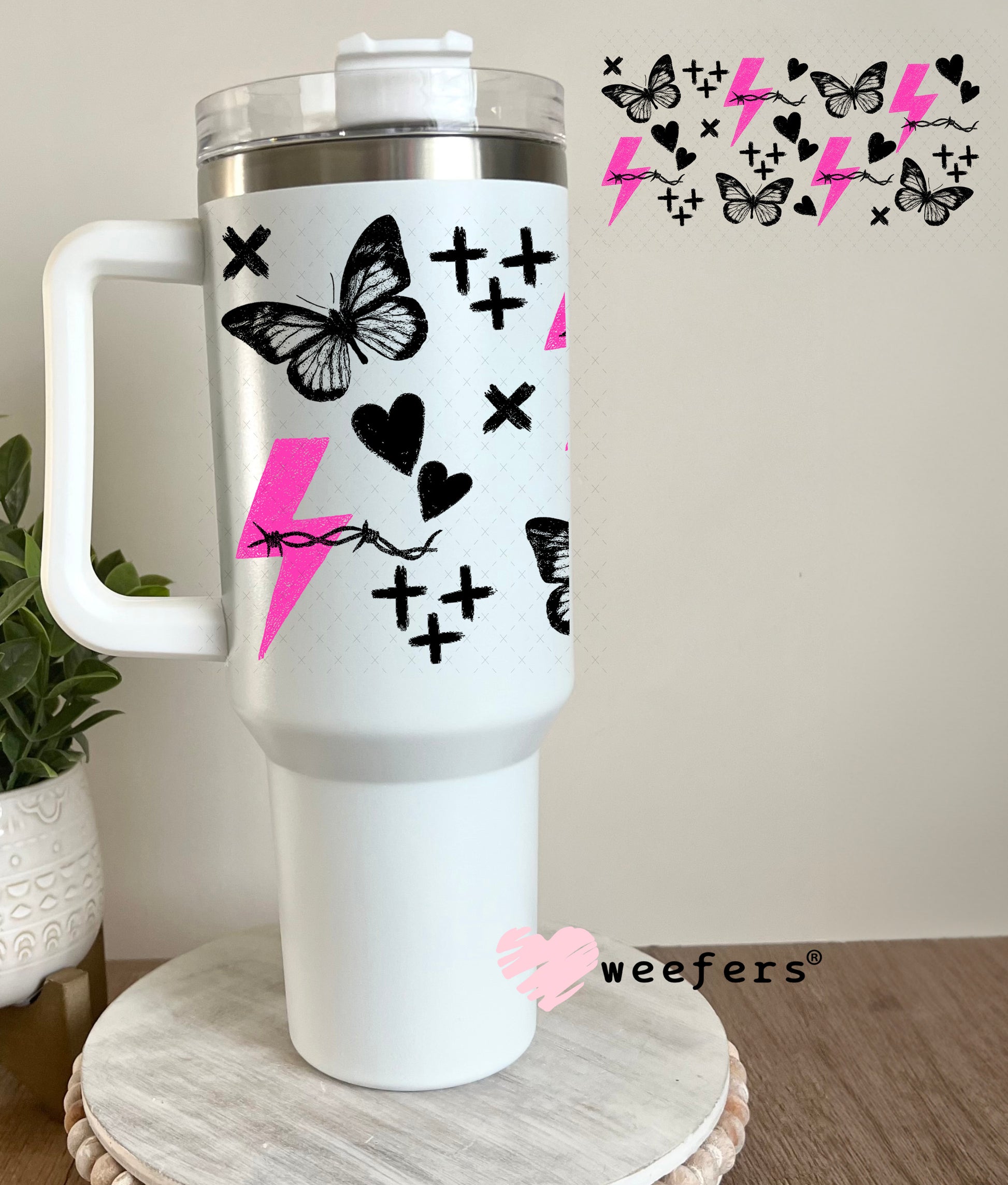 Expensive Difficult and Mentally Spicy Sidekick UV DTF Cup Wrap - Weefers Exclusive 40oz Tumbler Cup Wrap Weefers