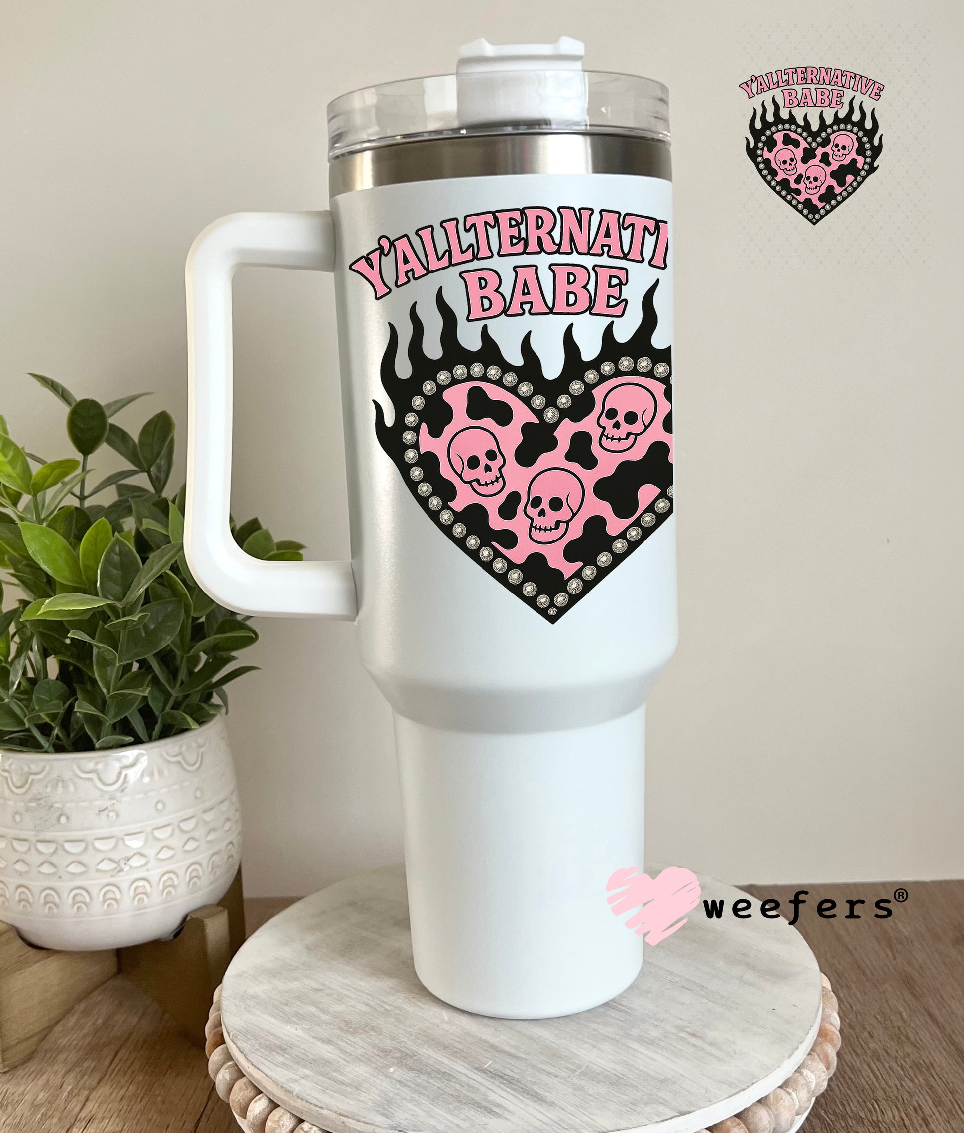 UV DTF Decal - Y'Allternative Babe 40oz Tumbler Decal Weefers