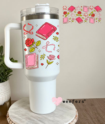 UV DTF Cup Wrap – Romance Book Lover 40oz Tumbler Cup Wrap Weefers