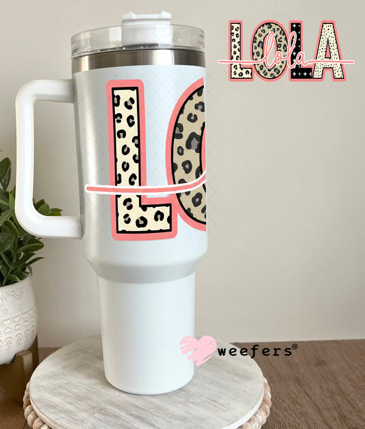 UV DTF Cup Wrap – Cheetah Lola 40oz Tumbler Cup Wrap Weefers