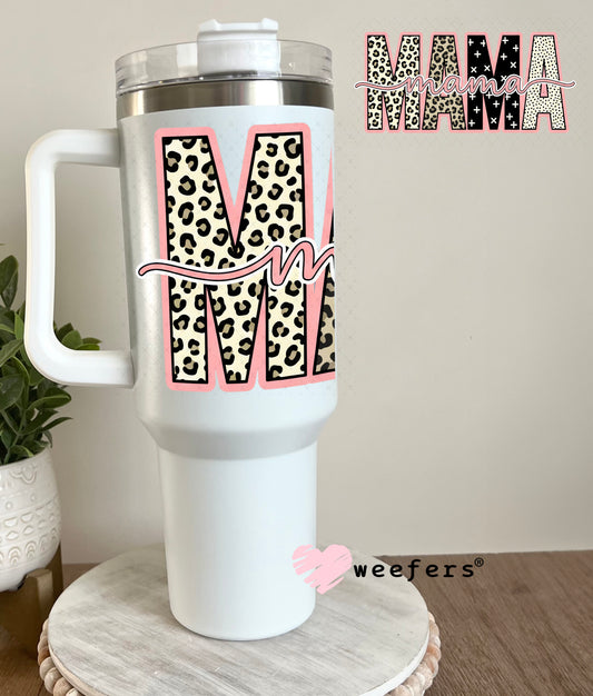 UV DTF Cup Wrap – Cheetah Mama 40oz Tumbler Cup Wrap Weefers