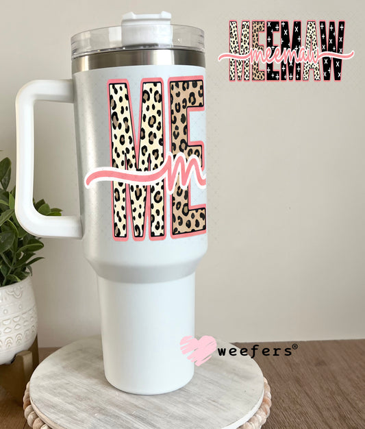 UV DTF Cup Wrap – Cheetah Meemaw 40oz Tumbler Cup Wrap Weefers