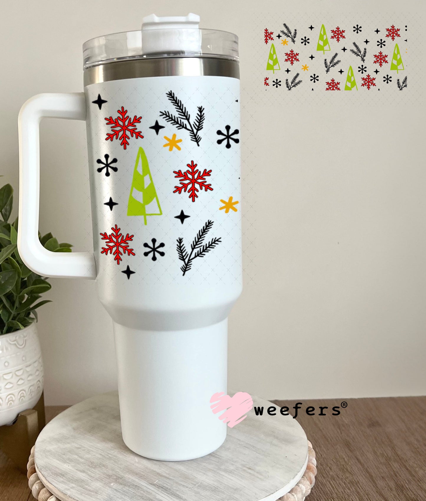 UV DTF Cup Wrap – Christmas What the Elf Sidekick- Weefers Exclusive 40oz Tumbler Wrap Weefers