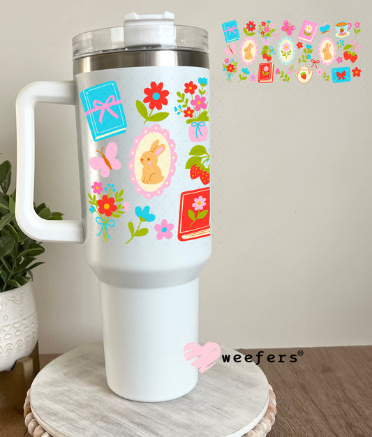 UV DTF Cup Wrap – Tea Time 40oz Tumbler Cup Wrap Weefers