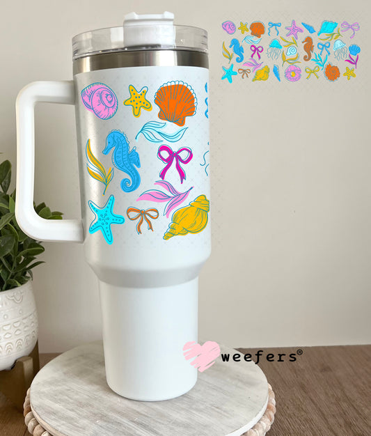 UV DTF Cup Wrap – Under the Sea Friends 40oz Tumbler Cup Wrap Weefers