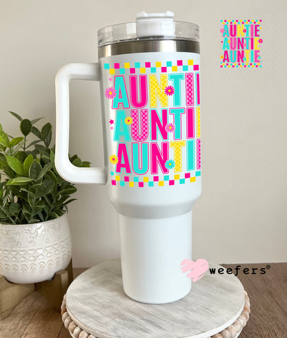 UV DTF Decal - Preppy Auntie 40oz Tumbler Cup Wrap Weefers