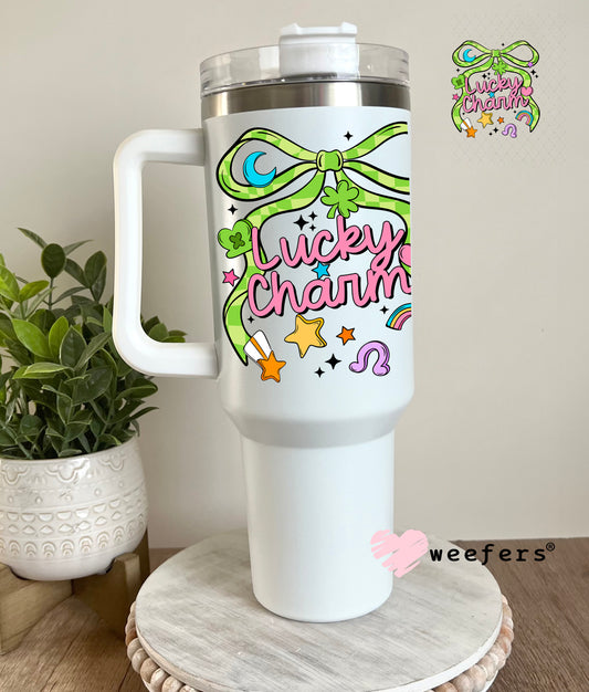 UV DTF Decal - Lucky Charm St Patrick's Day 40oz Tumbler Cup Wrap Weefers