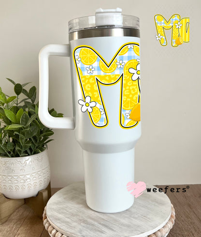 UV DTF Decal - Mama Sunny Yellow 40oz Tumbler Cup Wrap Weefers