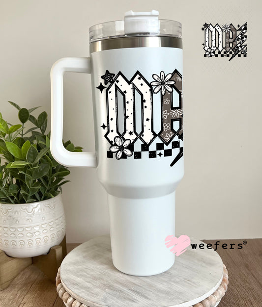 UV DTF Decal - Mama Lightening Bolt 40oz Tumbler Cup Wrap Weefers