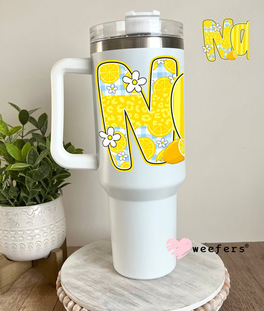 UV DTF Decal - Nana Sunny Yellow 40oz Tumbler Cup Wrap Weefers