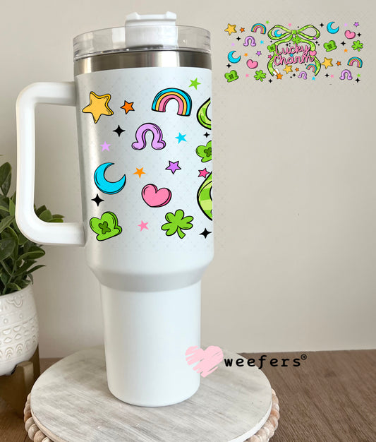 UV DTF Cup Wrap – Lucky Charm St. Patricks 40oz Tumbler Cup Wrap Weefers
