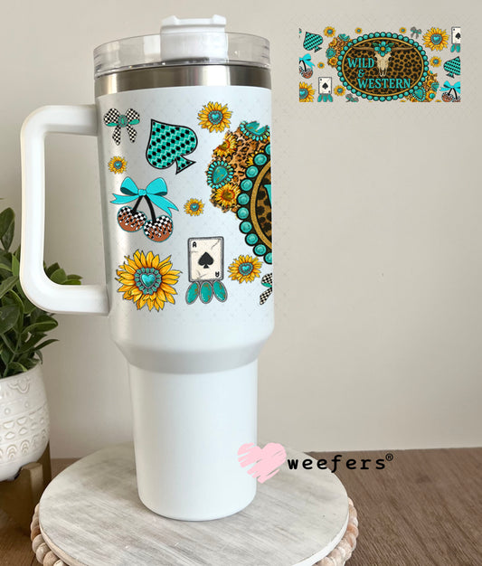 UV DTF Cup Wrap – Wild and Western - Weefers Exclusive 40oz Tumbler Wrap Weefers