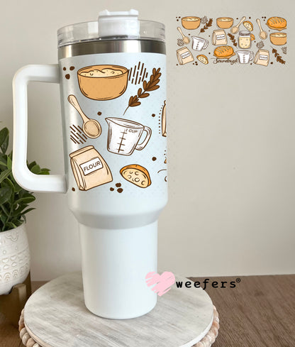 UV DTF Cup Wrap – Sourdough Bread 40oz Tumbler Cup Wrap Weefers