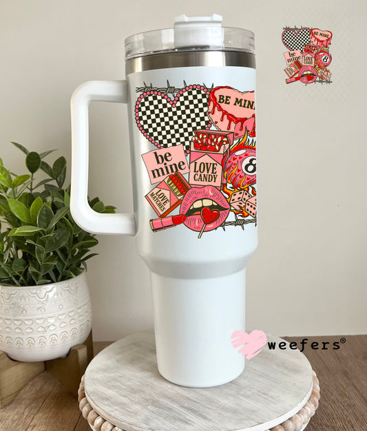 UV DTF Decal - Western Valentine Collage 40oz Tumbler Decal Weefers