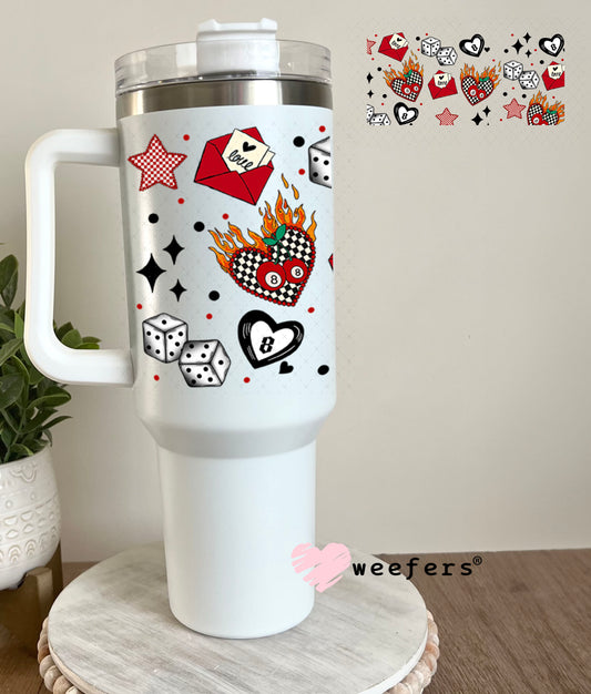 UV DTF Cup Wrap – Love is a Gamble Sidekick - Weefers Exclusive 40oz Tumbler Wrap Weefers