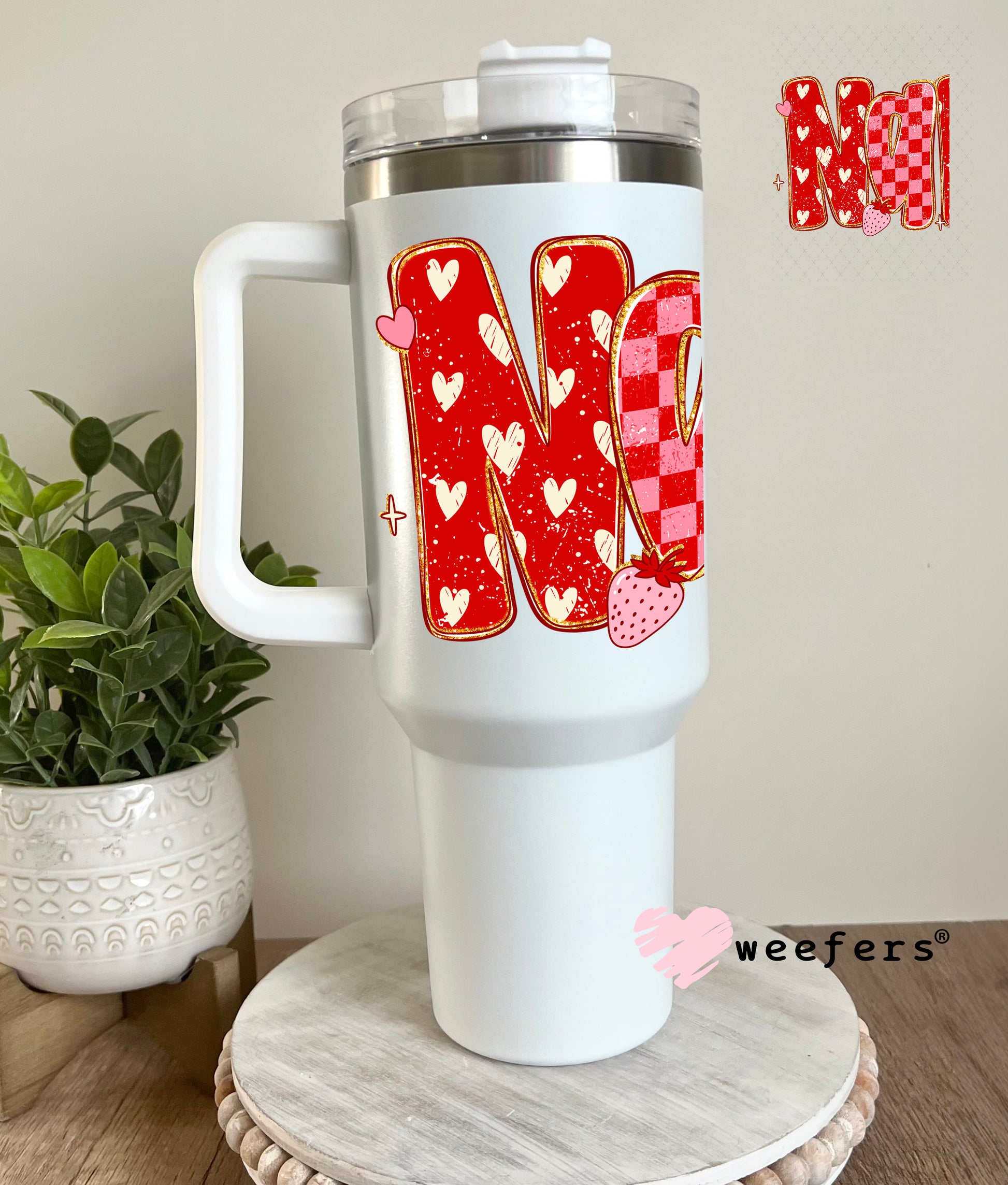 UV DTF Decal - Nana Valentine's Day 40oz Tumbler Cup Wrap Weefers