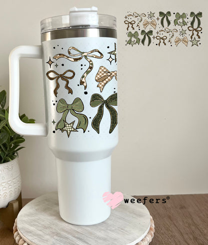 UV DTF Cup Wrap – Camouflage Bows 40oz Tumbler Cup Wrap Weefers
