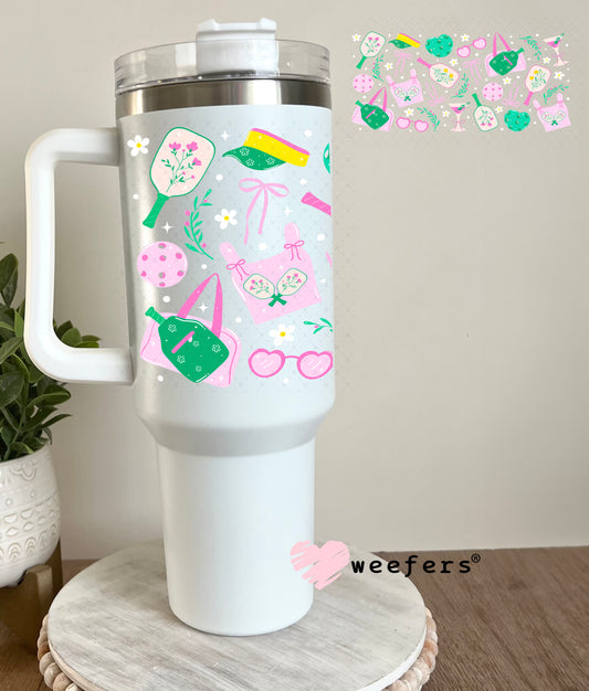 UV DTF Cup Wrap – Pickleball Favorite Things 40oz Tumbler Cup Wrap Weefers