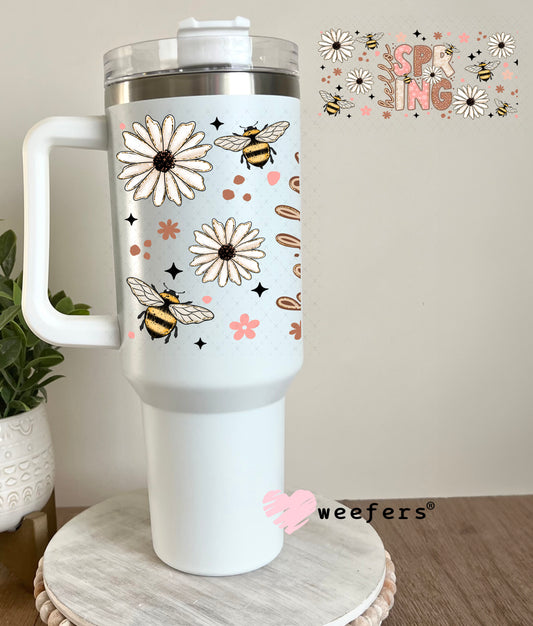 UV DTF Cup Wrap – Hello Spring 40oz Tumbler Cup Wrap Weefers